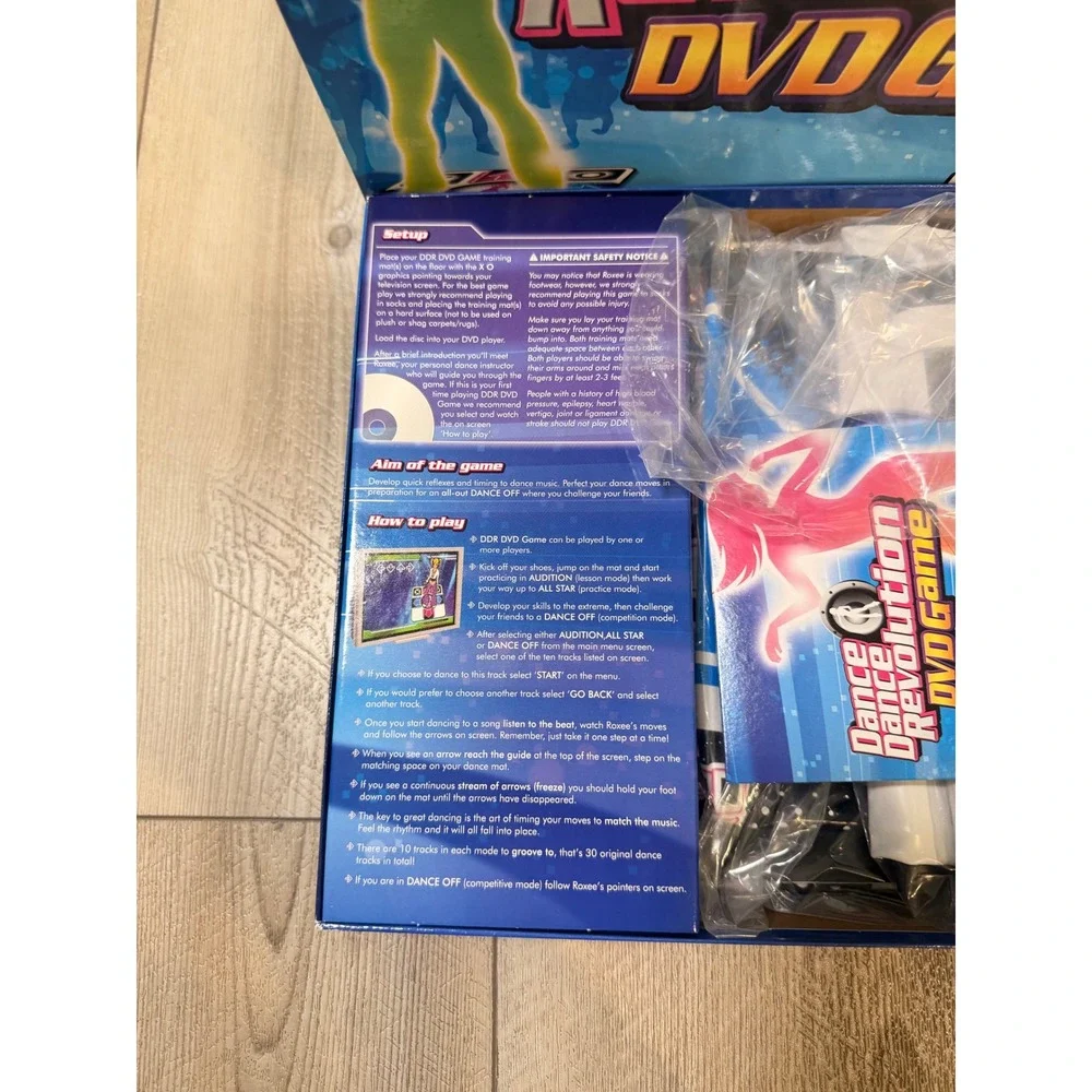 Dance Dance Revolution DVD Game Imagination 2 Mats 30 Sessions 2006 Open Box